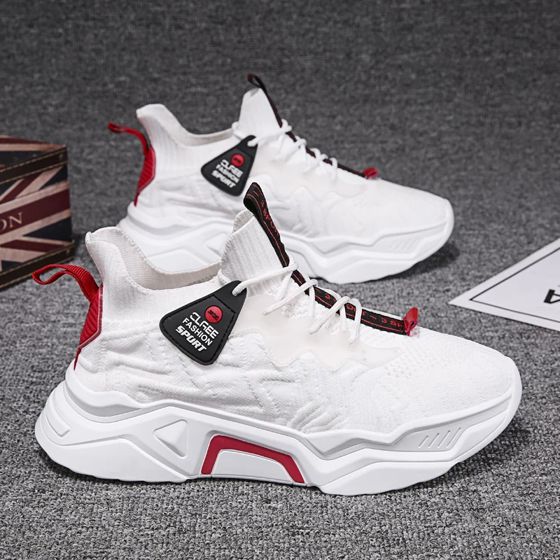 

Men Sneakers Platform Casual Shoes For Man Fabric Non Leather Fashion Solid Colors Comfort New Youth Tide Shoes Designer Outdoor