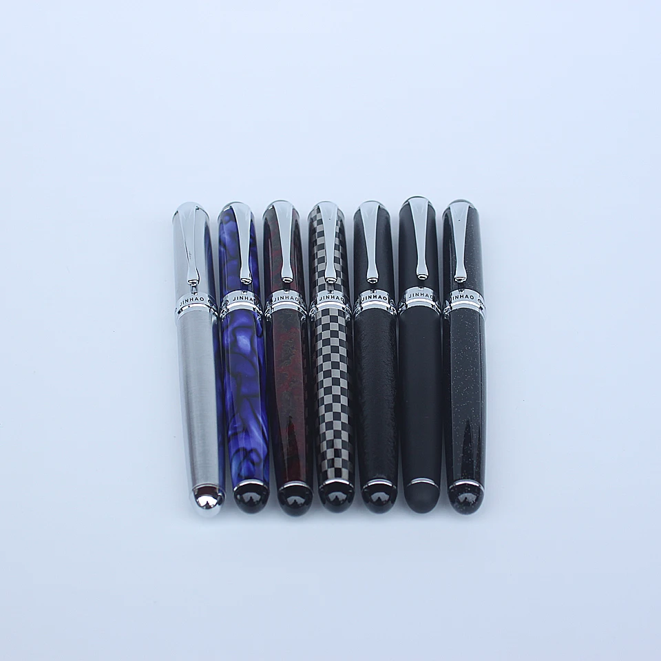 Jinhao X750 перьевая ручка 0 7 мм 18KGP перо высокое качество чернилами полный