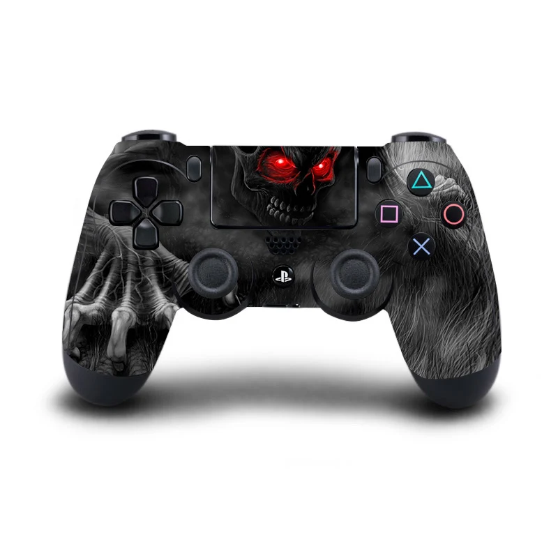 Красный череп наклейка s PS4 контроллер виниловое покрытие Наклейка для sony playstation 4