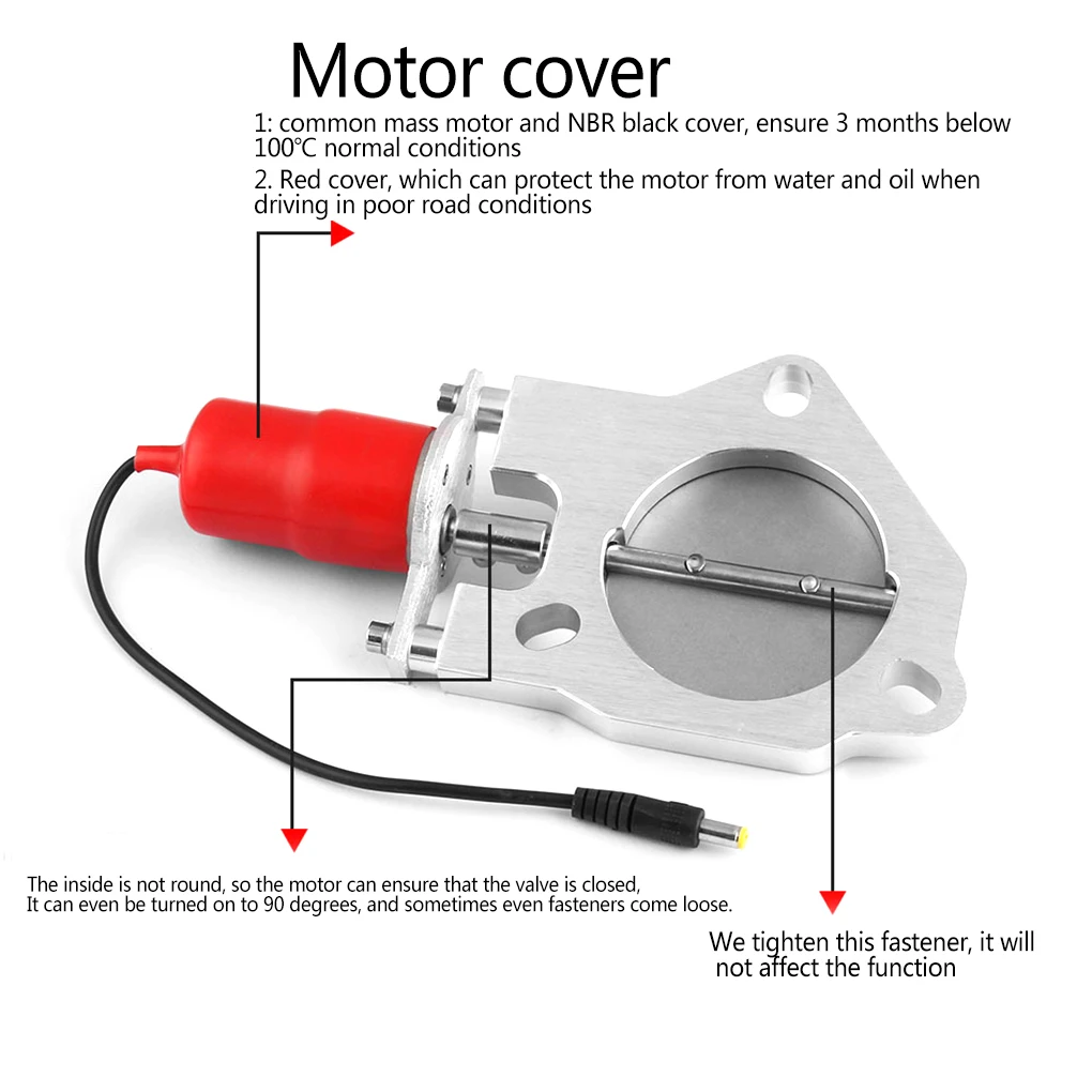 

Stainless Steel Variable Electronic Control Valve Exhaust Pipe Universal Voice Change RC Valve