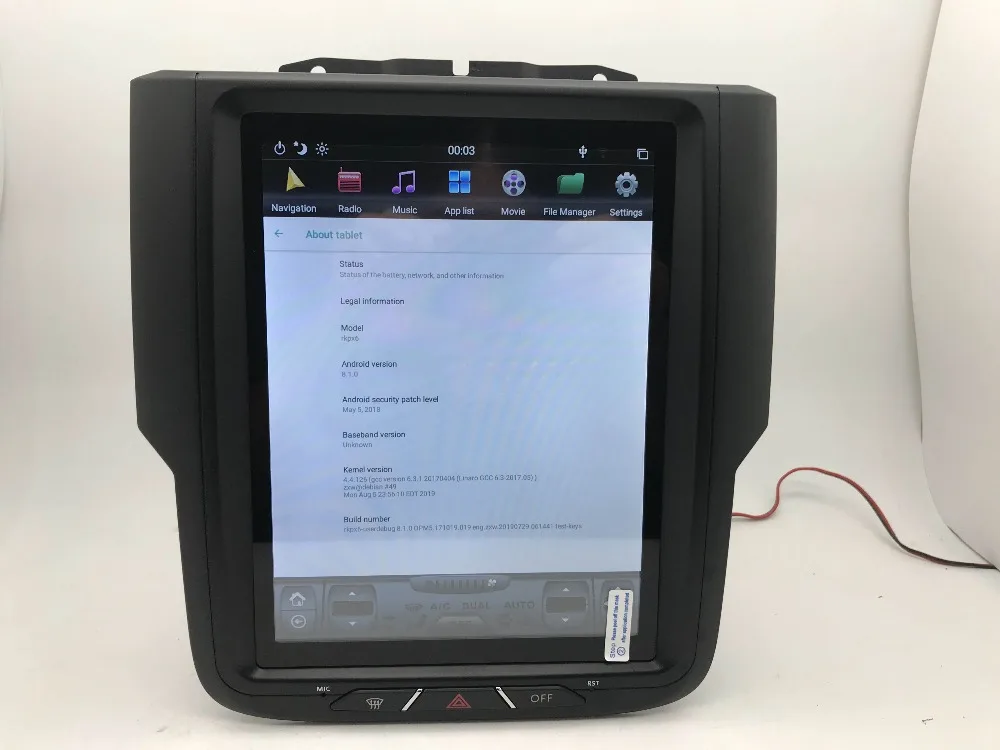 10,4 ''Tesla стиль Android 8,1 автомобильный dvd-плеер gps навигация для Dodge ram 1500- стерео CARPLAY HDMI радио авто ips PX6