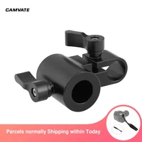 camvate aluminum alloy light stand head with standard 15mm single rod clamp adapter for lighting spigot 15mm rod connecting new