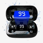 Беспроводные спортивные наушники Xiaomi L21 Pro, TWS гарнитура с цифровым дисплеем, эффект 9D для смартфонов, музыка, Bluetooth