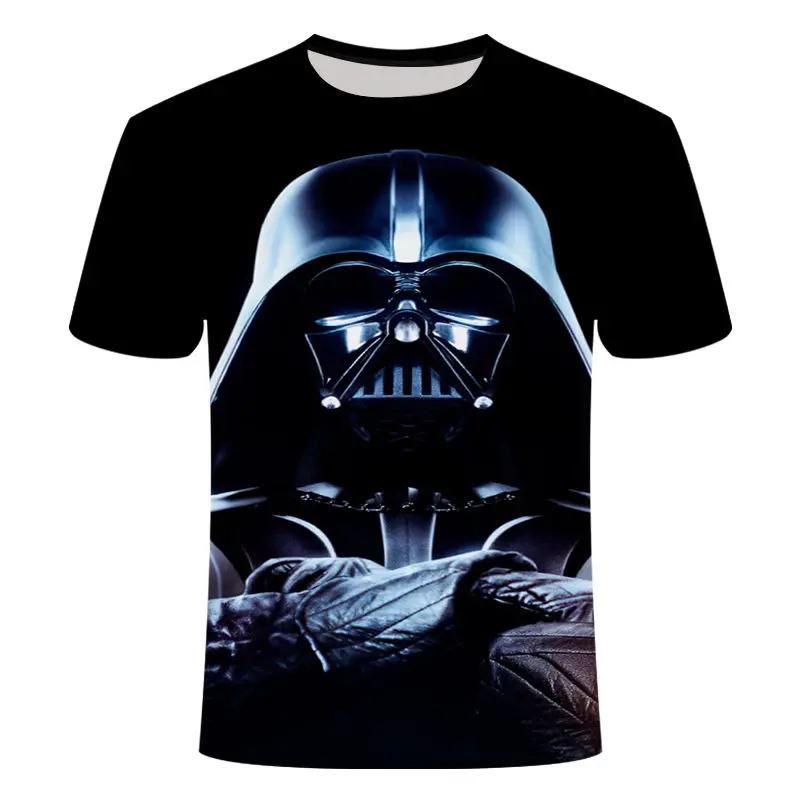 Новинка 2019New Camisetas Hombre, новые мужские футболки со Звездными войнами, футболки с 3D принтом, топы с круглым вырезом, с коротким рукавом, Мужская футболка с длинными рукавами, размер S-6XL - Цвет: TX150