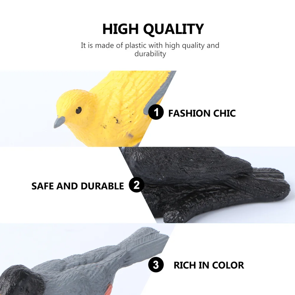 1 комплект моделирование животных игрушки Мини различных птица настольное