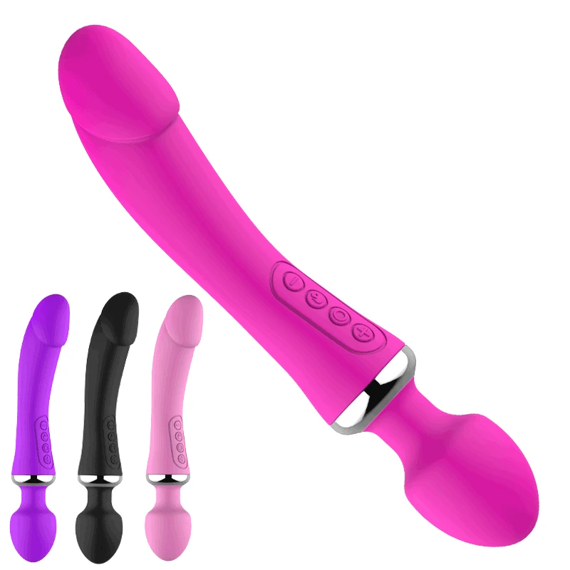 Нагревательный вибратор волшебная AV палочка массажер мягкий водонепроницаемый