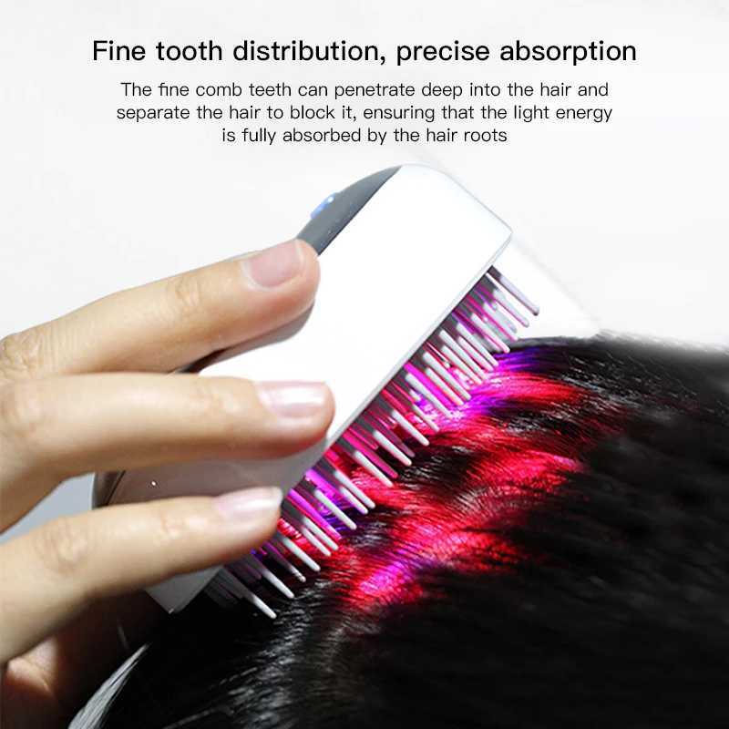 

Head Laser Comb Hair Growth Instrument Home Massage Scalp Anti-Hair Loss Healthy Hair Care Nourishing Comb