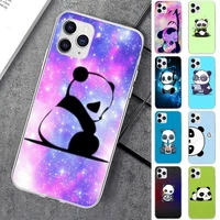 cute panda phone case for iphone 11 12 13 mini pro xs max 8 7 6 6s plus x 5s se 2020 xr case