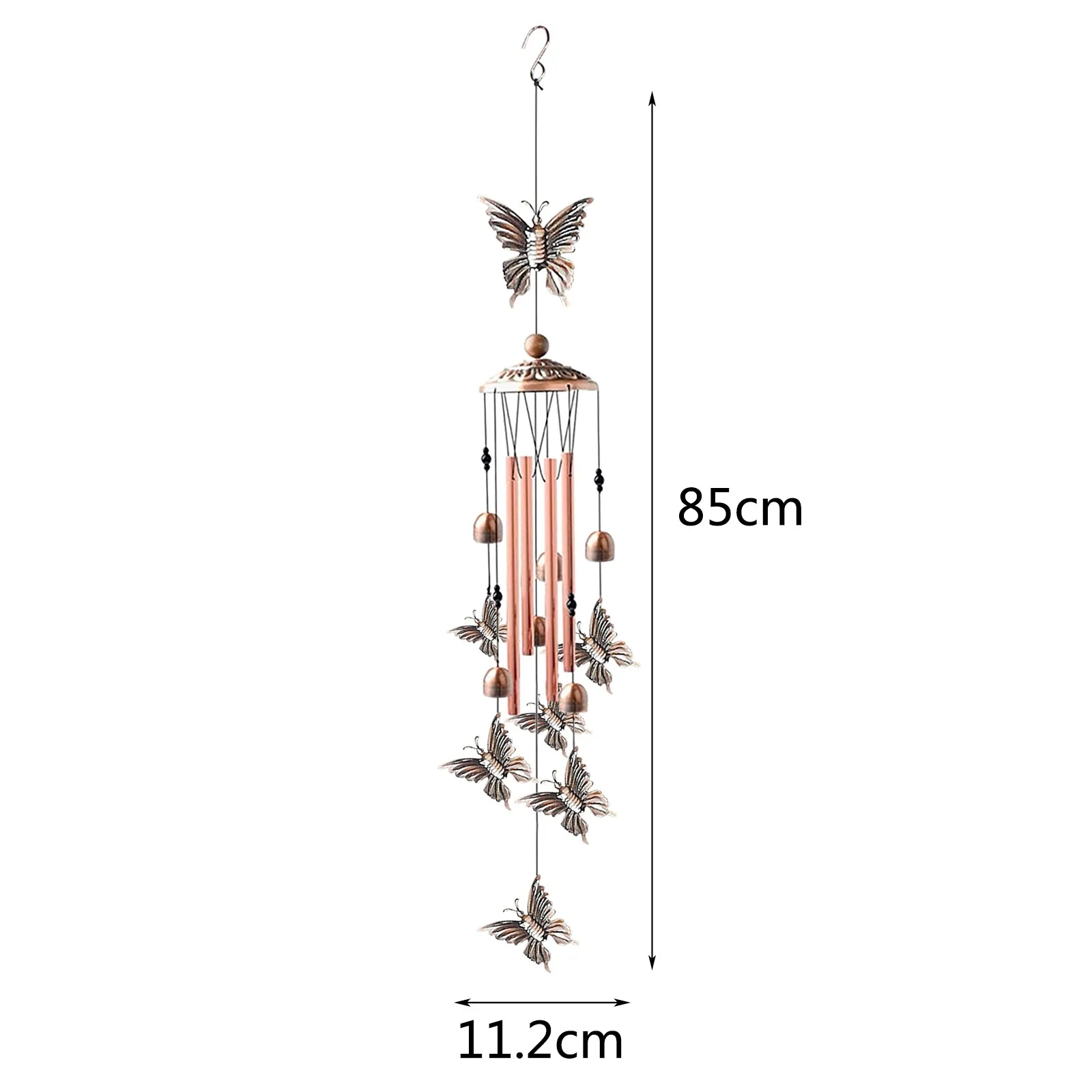 

Antique Resonant Tubes Butterfly Wind Chime Bells Hanging Living Bed Home Decor Gift Car Outdoor Yard Garden Decor Wind Chimes