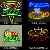 custom pizza led neon sign indoor shop wall decoration business advertising logo signage