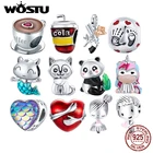 Бусины-подвески для браслета, из серебра 925 пробы