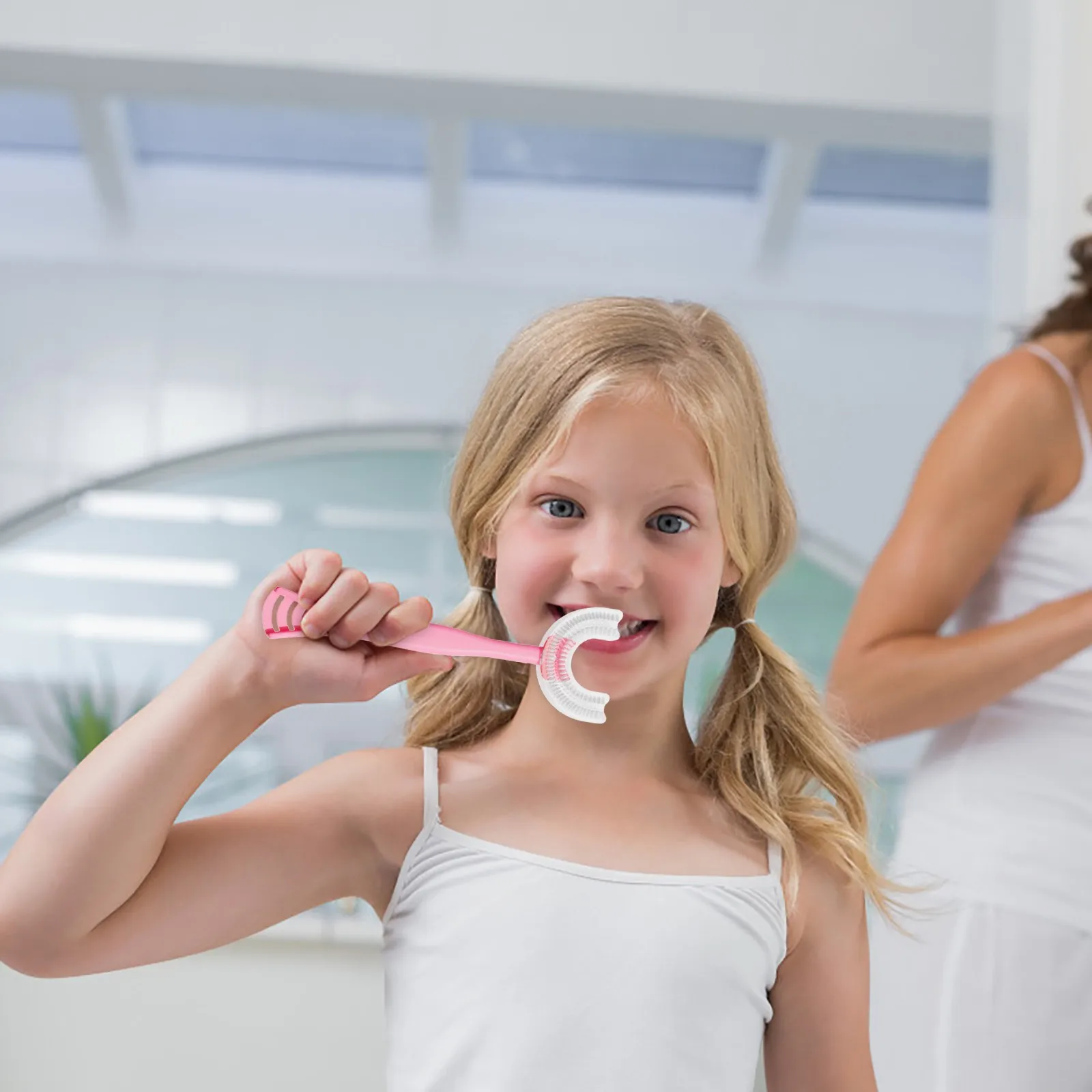 Children’s U-shape Toothbrush For 360° Thorough Cleansing Baby Soft Infant Tooth Teeth Clean Brush Oral Health Care L*5 | Мать и