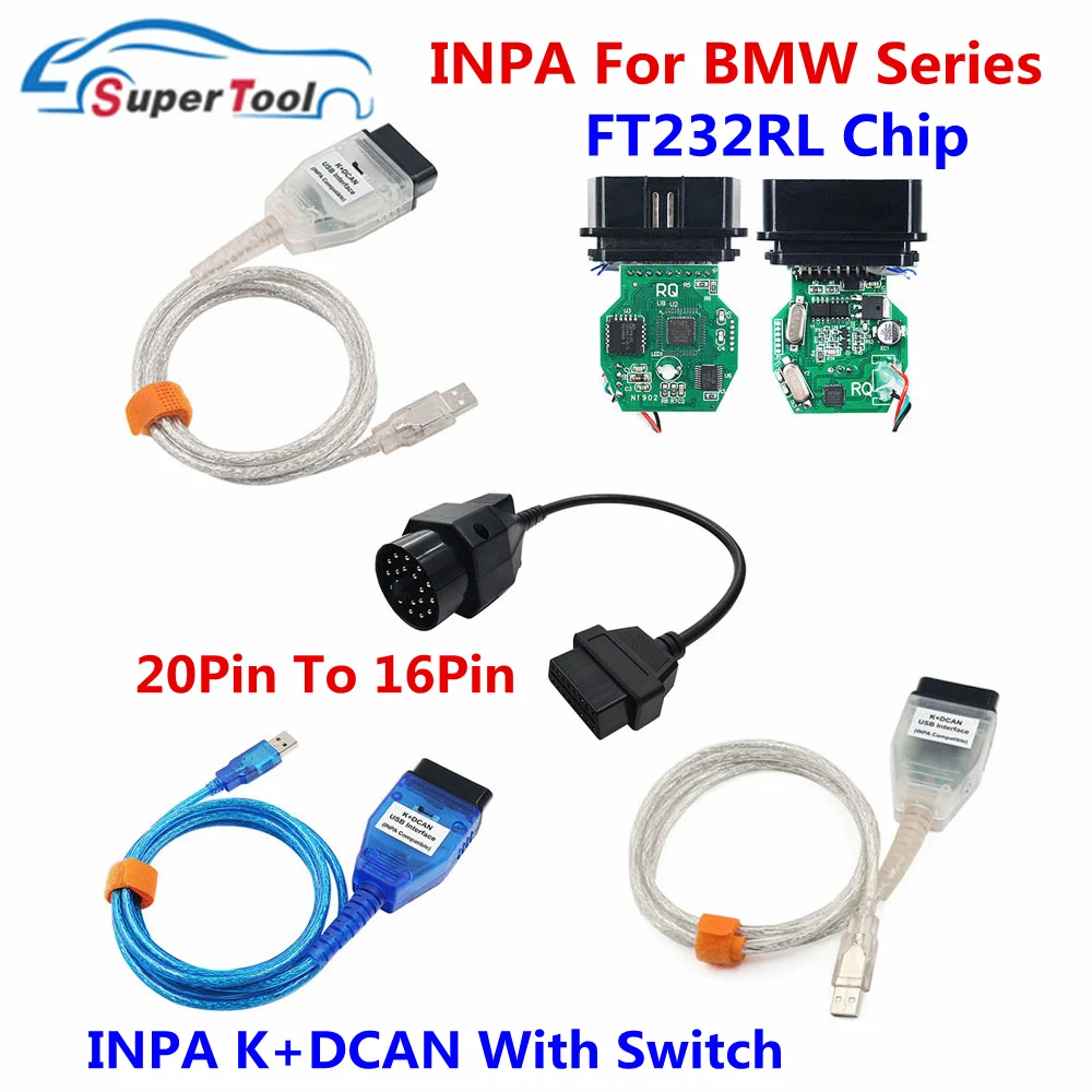 Удлинительный кабель для BMW INPA K DCAN OBD2 диагностические разъемы 20-16 контактов D CAN