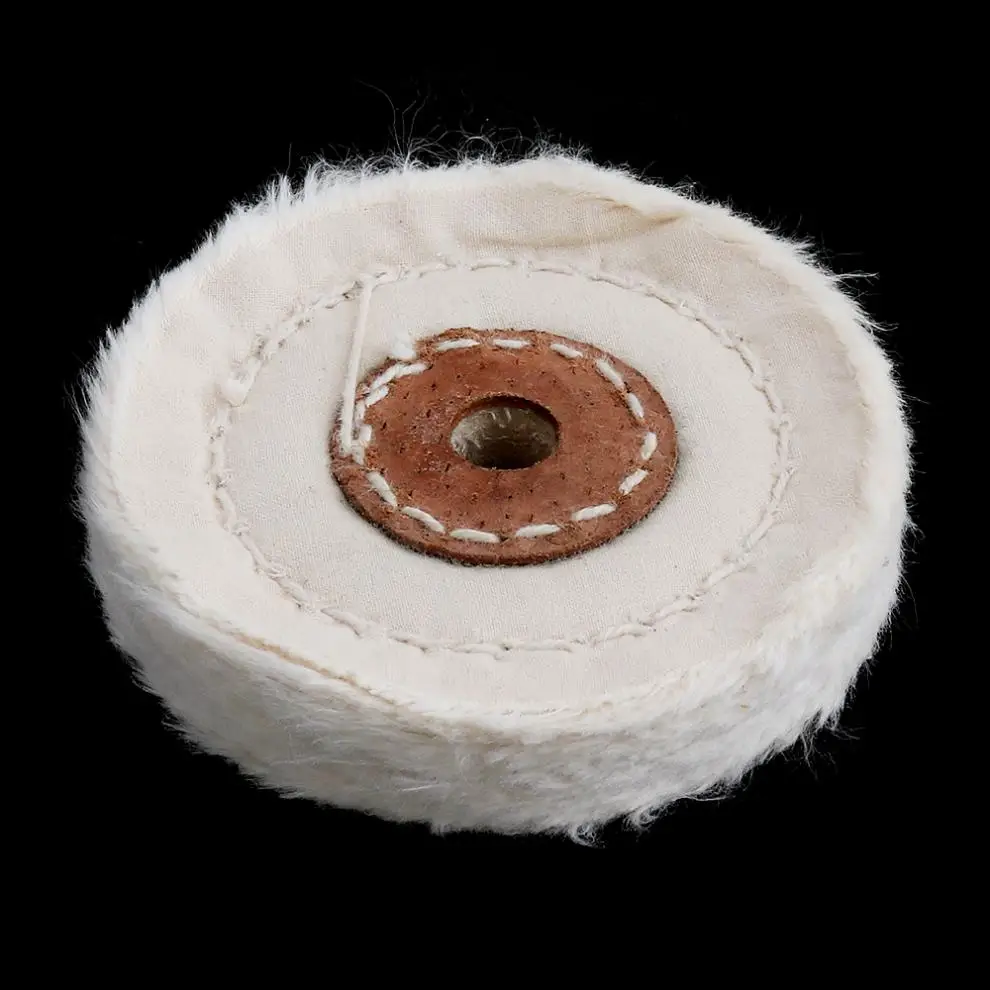 3-дюймовый Т-образный ключ с белой хлопчатобумажной ткани полировочное колесо