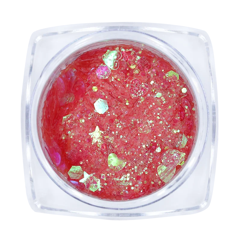 Ur Sugar Star голографический блестящий для ногтей Блестки Серебряные Красочные наконечники блестящие, дизайн ногтей украшения для салона дома DIY - Цвет: Многоцветный