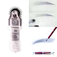 20pcs roller fog eyebrow needles microblading blades for pmu faster coloring with tebori tattoo pen 710mm