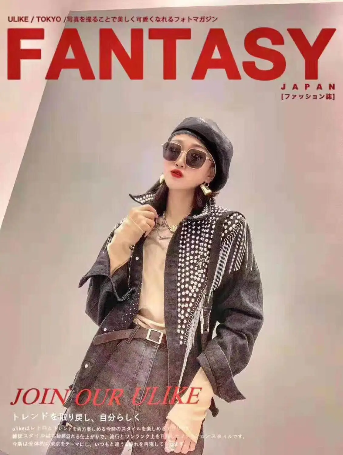 

Women denim jacket metal winter jacket women stud streetwear womens jackets and coats winter coat