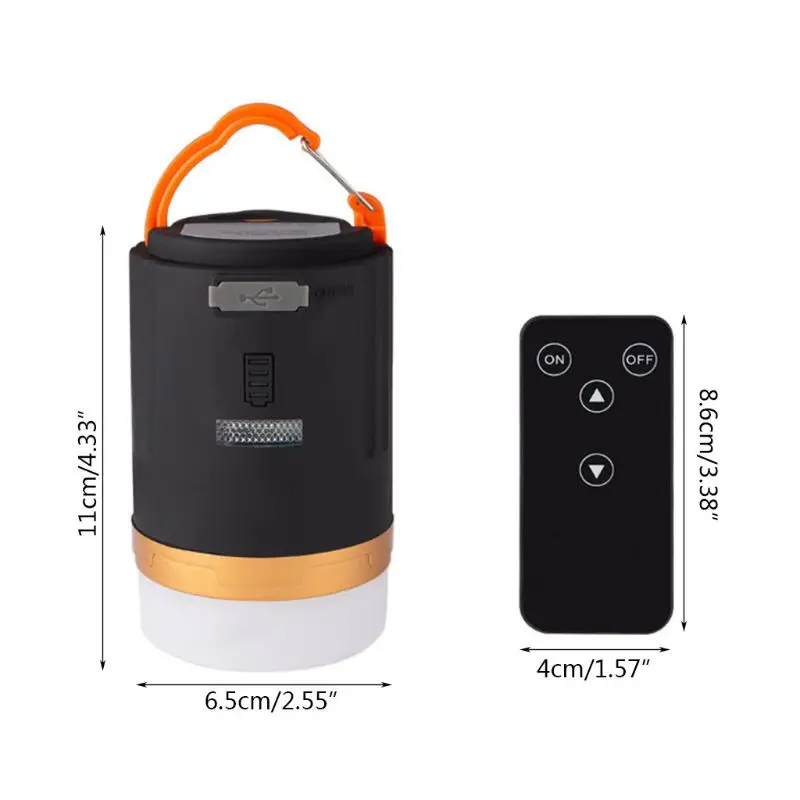 

Remote Control LED Camping Light USB Rechargeable 4800mah Battery Outdoor Light