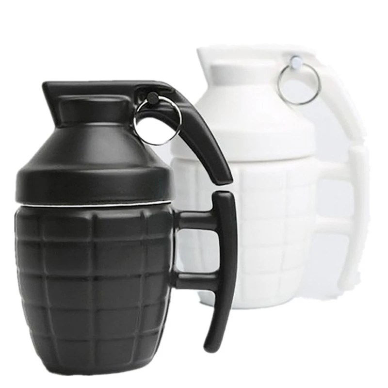 Personality Creative Simulation Grenade Mug 3D Stereo Bomb Ceramic Coffee Cup Gift Tea Drinking Drinkware Gifts for Friends | Дом и сад