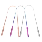 Скребок для языка из нержавеющей стали, 3 цвета