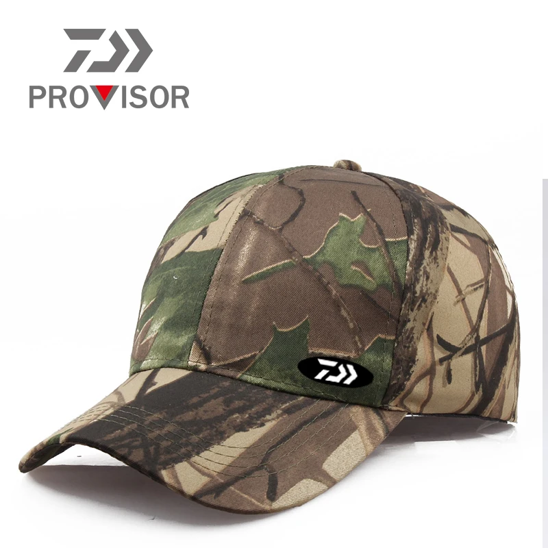 

Кепка Daiwa Мужская камуфляжная, дышащая Регулируемая шапка от солнца, для рыбалки, природы, листьев джунглей, летняя, 2020