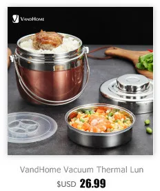 VandHome, японский детский Ланч-бокс, микроволновая печь, Bento box с отделениями, портативный, пшеничная солома, Bento, Ланч-бокс, контейнер для еды