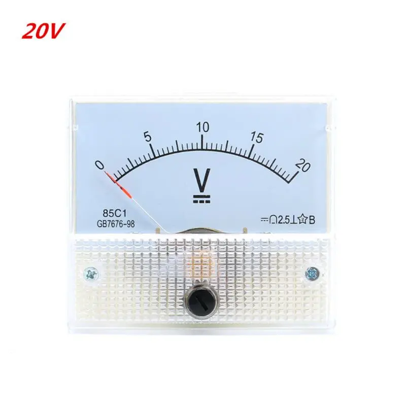 85C1 DC Аналоговая Панель вольтметр измеритель напряжения механический 5 250