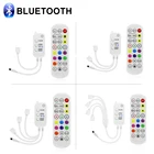 Светодиодная лента, аксессуары для освесветильник, RGB-управление музыкой, синхронизация музыки, Bluetooth-управление с пультом дистанционного управления для 12 В, 4 контакта, от 1 до 1234 50502835 Светодиодная лента