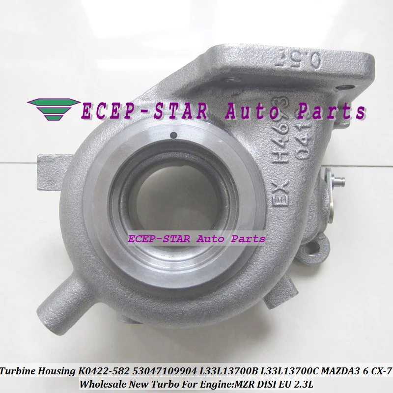 Turbo выхлопных турбины Корпус K0422-582 K0422582 53047109904 L33L13700B L33L13700C L3YC1370Z для MAZDA 3 6 CX-7 MZR disi ЕС 2.3L