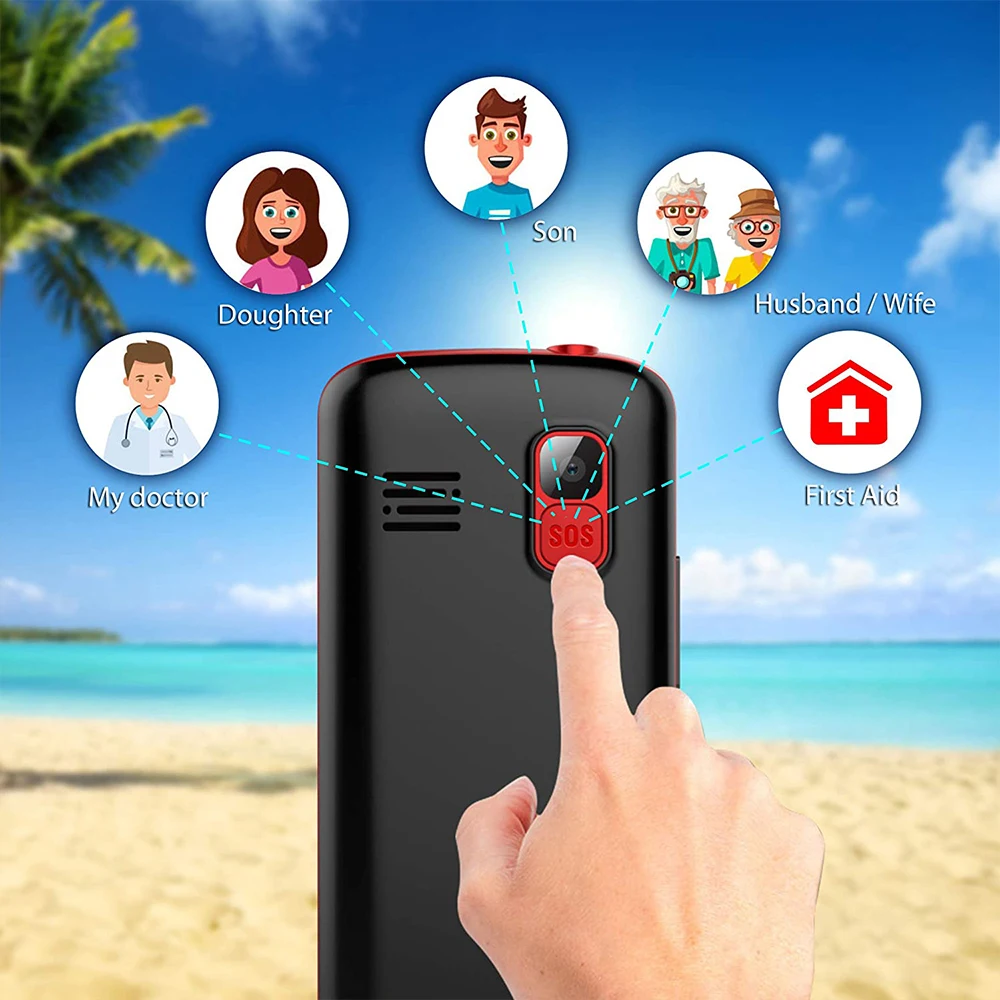 3g big button mobile phone for elderly senior mobile phone with sos emergency button hearing aid compatible and charging dock free global shipping