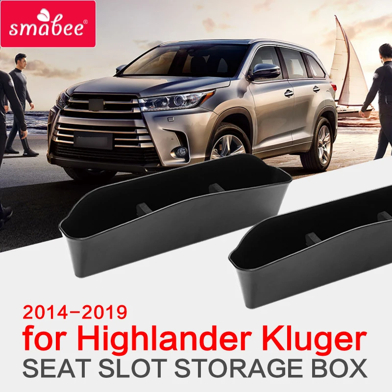 

SMABEE ящик для хранения для Toyota Highlander kluger 2014-2019, центральный подлокотник, ящик для хранения, аксессуары для интерьера из АБС-пластика