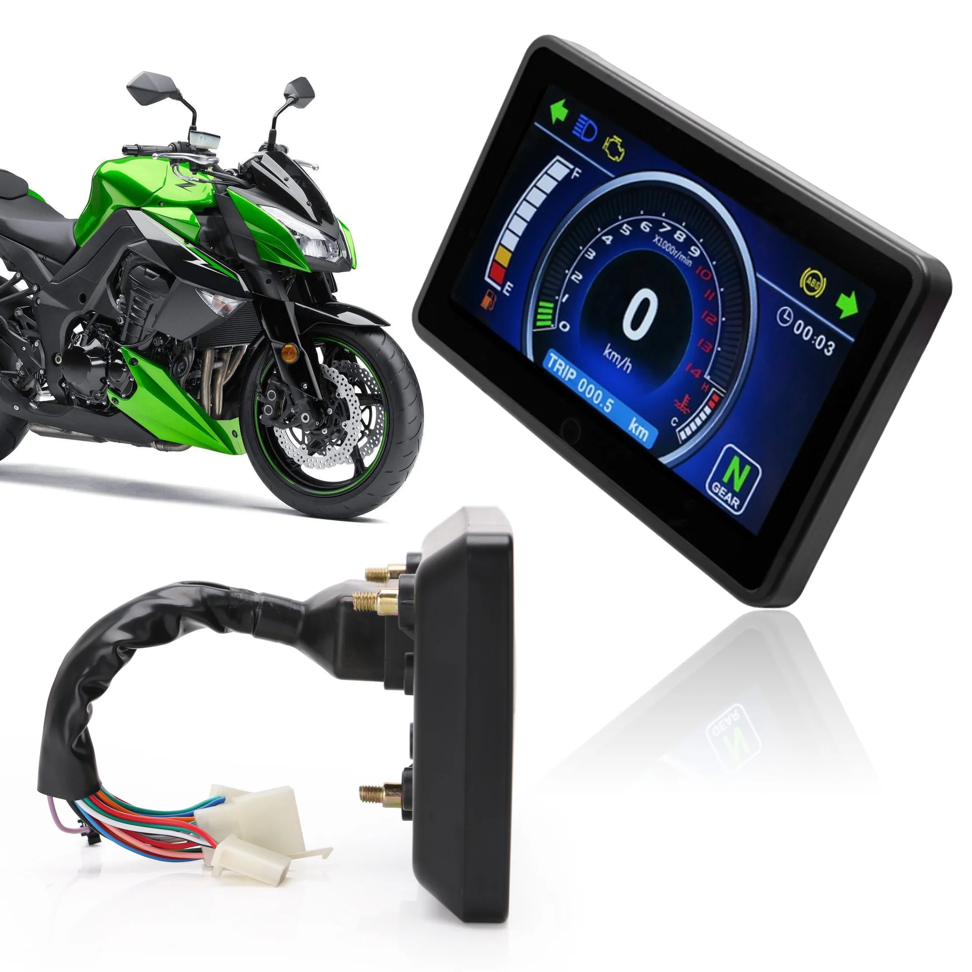

Refitting Motorcycle with Liquid Crystal Waterproof Meter Multi Function Switch Tachometer Signal Indicator Speedometer Odometer
