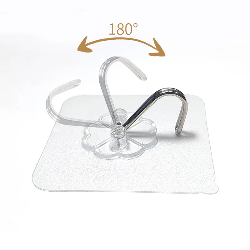 

Hooks for Bathroom Self Adhesive Door Wall Hook Hanger Suction Cup for Kitchen Storage Towel Garlands Hanging Hooks