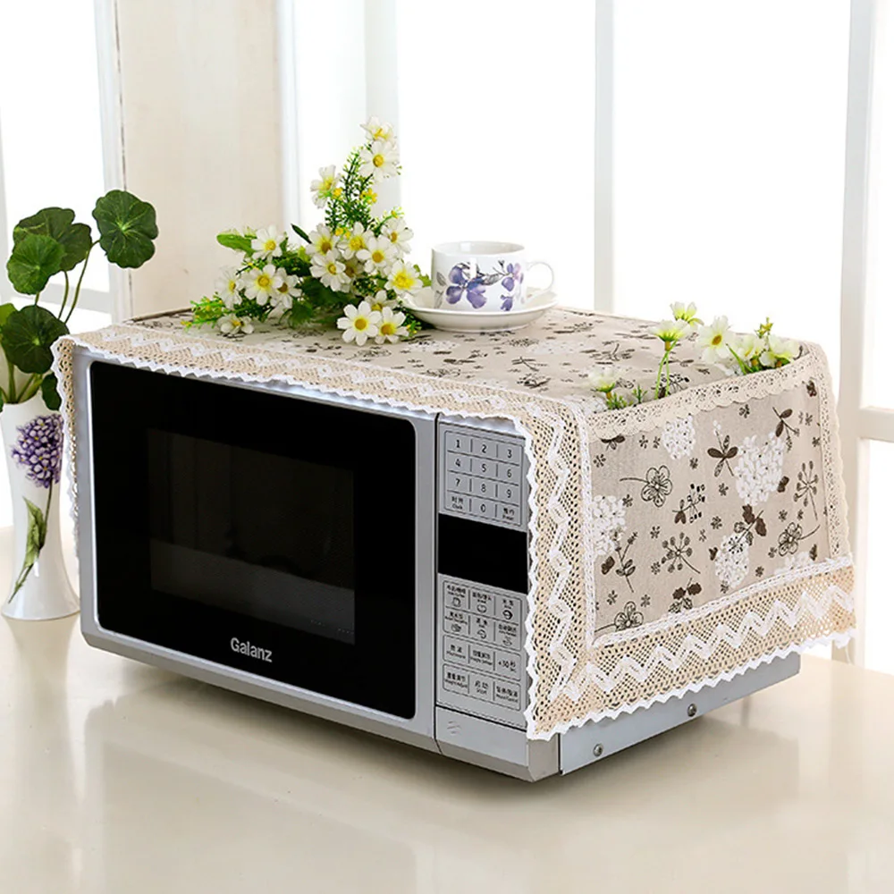 Хлопчатобумажная ткань с принтом чехол для микроволновой печи Микроволновая