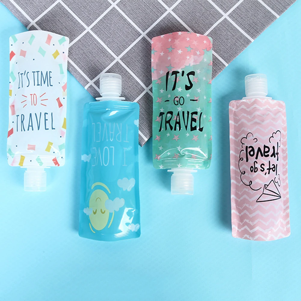 Дорожная складная сумка для лосьона портативный гель душа бутылка шампуня