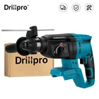 Бесщеточная электрическая дрель-перфоратор, перезаряжаемая многофункциональная электрическая Ударная дрель для разрушения аккумулятора Makita 18 в