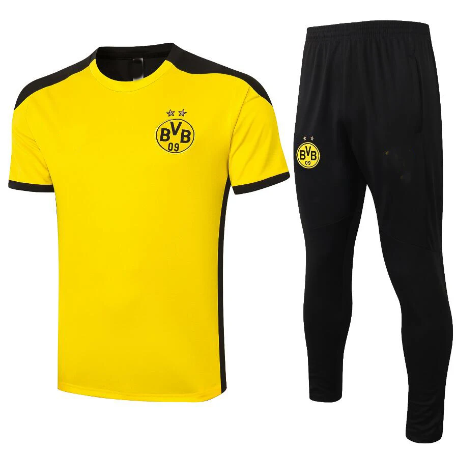 

TYBURN 2021 2022 Men High Quality Long Sleeve Zipper Hat Training Suit Football Shorts Short Sleeve Training Suit Size S-2xl