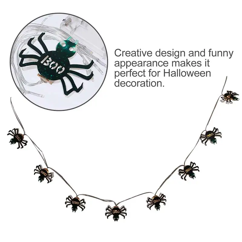 Светильник для Хэллоуина с изображением паука светодиодный светильник на