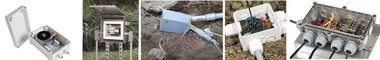 FA2-1 120x80x55 мм IP65 водонепроницаемый алюминиевый распределительная коробка Электронный Терминал герметичный литой металлический корпус чехол с разъемом