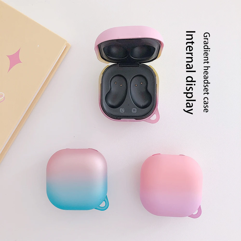 

Luxury Earphone Case For Samsung Galaxy Buds Live Hard PC Gradient Matte Protective Cover Headset Case For Galaxy Buds Live