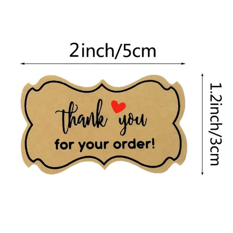 

250pcs Thank You for Your Order Stickers Handmade Baking Packaging Seal Labels
