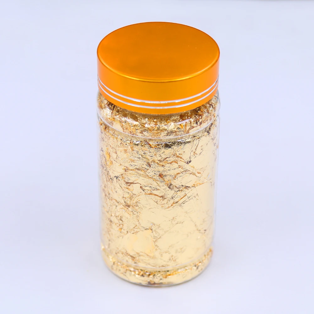 Золотой лист хлопья золотой фольги осколки для золочения искусство ремесла