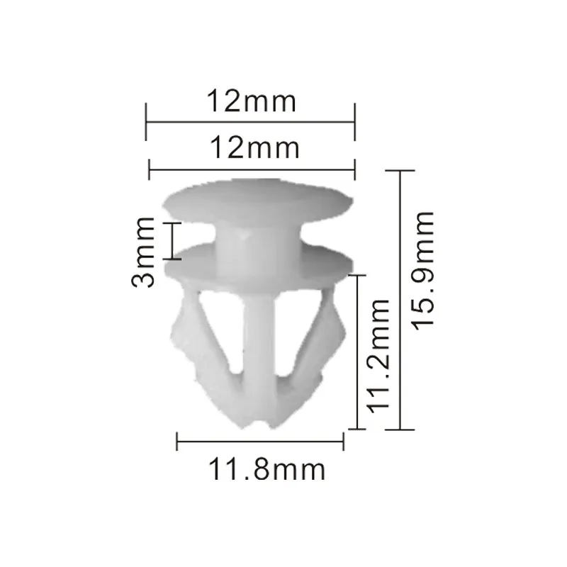 10 штук пластиковых крепежных клипс для нижней балки автомобиля, антистолкновения колесного арки, багажника для CC Passat Beetle Touareg Tiguan.