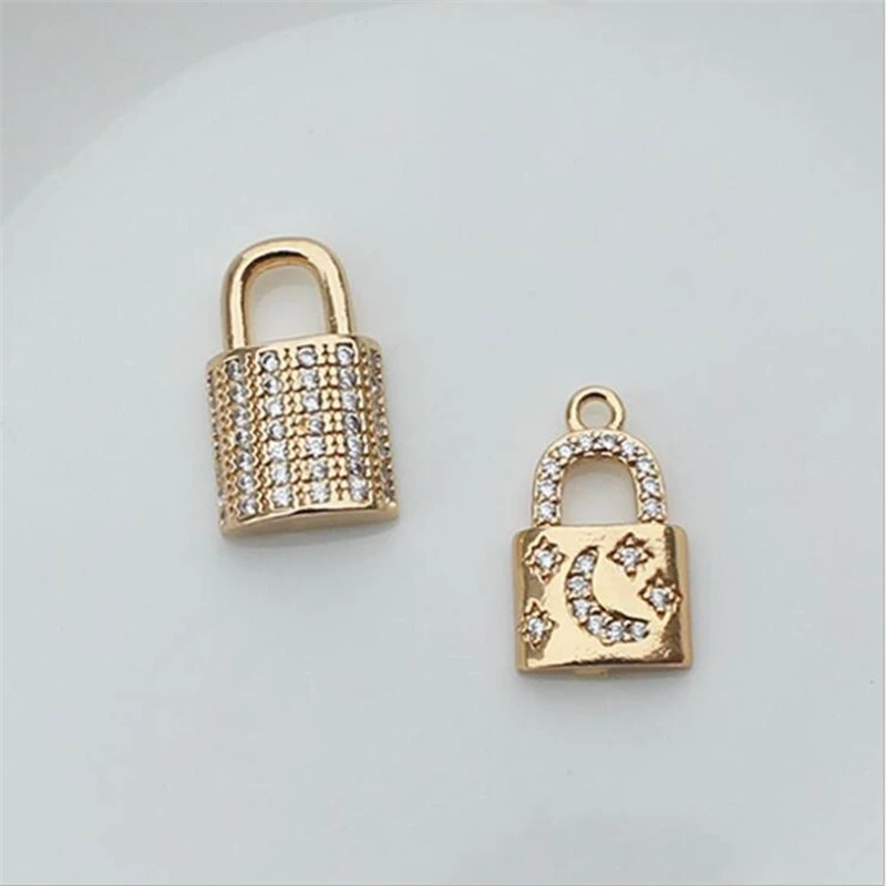 Новые позолоченные латунные инкрустированные фианитами кристаллы звезды