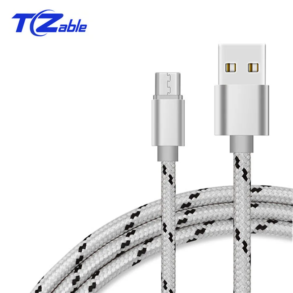 

Micro USB Cable Nylon Braid Fast Charge USB Data Cable for Samsung For Xiaomi Android Mobile Phone USB Charging Cord 1Meter