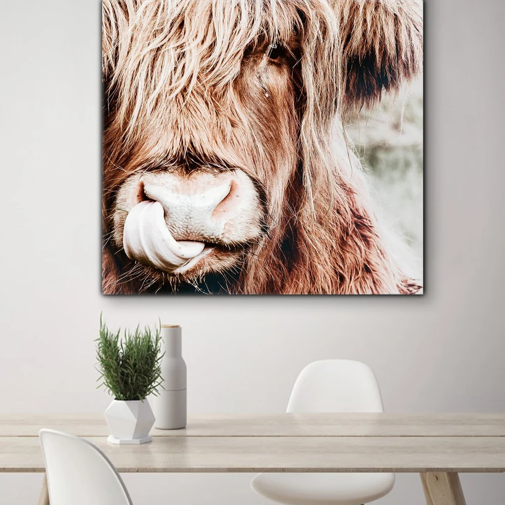 

Diy Diamond Painting Nordic Highland Cow Embroidery Modern Cattle Animal Art 5d Painting Wall Pictures Diamond Art rhinestone