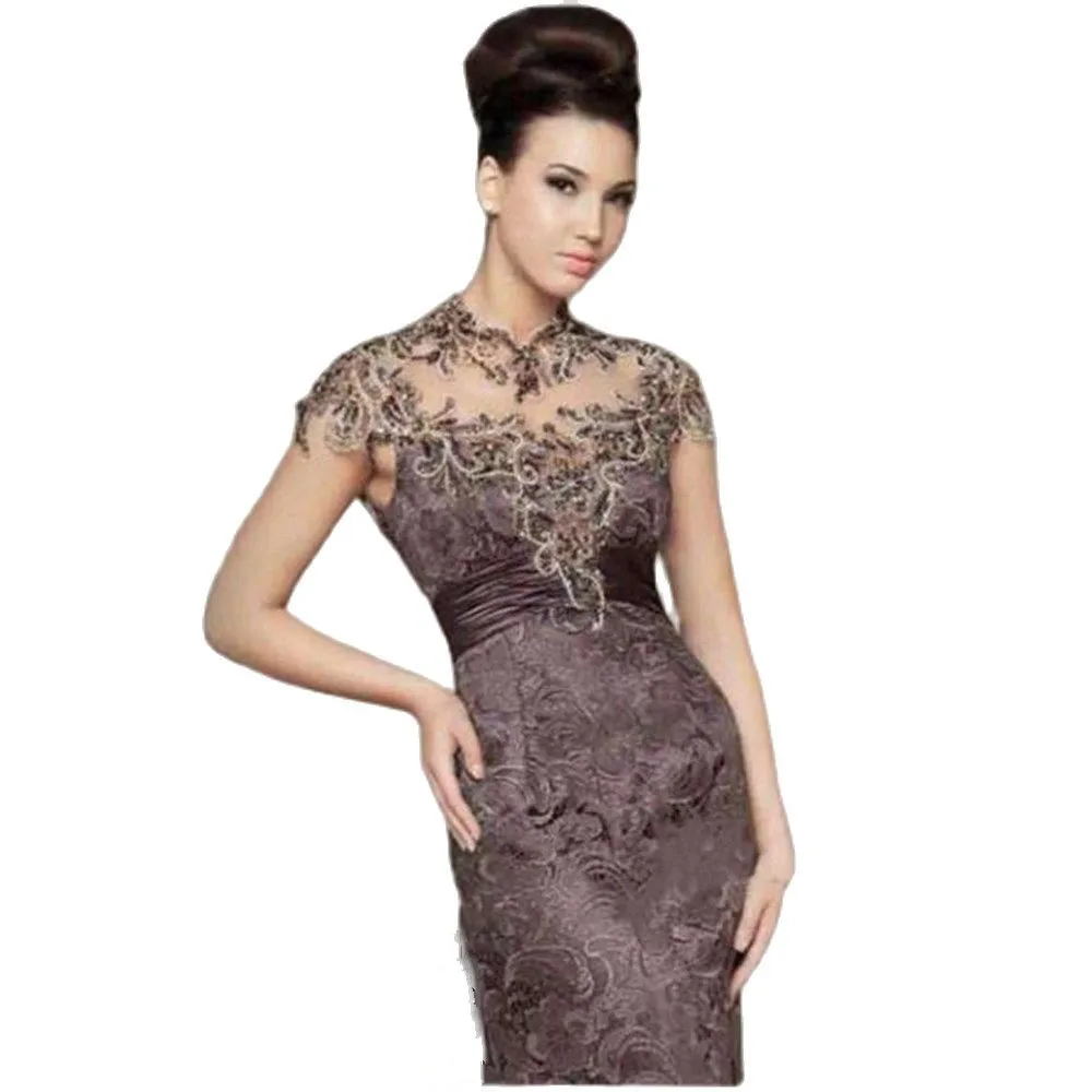 

Design Lace Mother Of the Bride Dresses Detachable Appliques Embroidery Mother Dress Wedding/Prom Gowns AB162