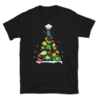 lunch lady vegetable food christmas tree t shirt