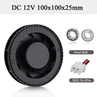 1 шт. Gdstime 100*25 мм 10025 DC 12 В очиститель воздуха автомобильный центробежный вентилятор 100 мм x 25 мм Бесколлекторный двигатель постоянного тока шарикоподшипник вентилятор воздушного охлаждения