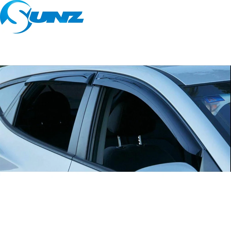 Для HYUNDAI IX35 2010- черное окно козырек дефлектор защита от дождя для HYUNDAI IX35 2010 2011 2012 2013 SUNZ